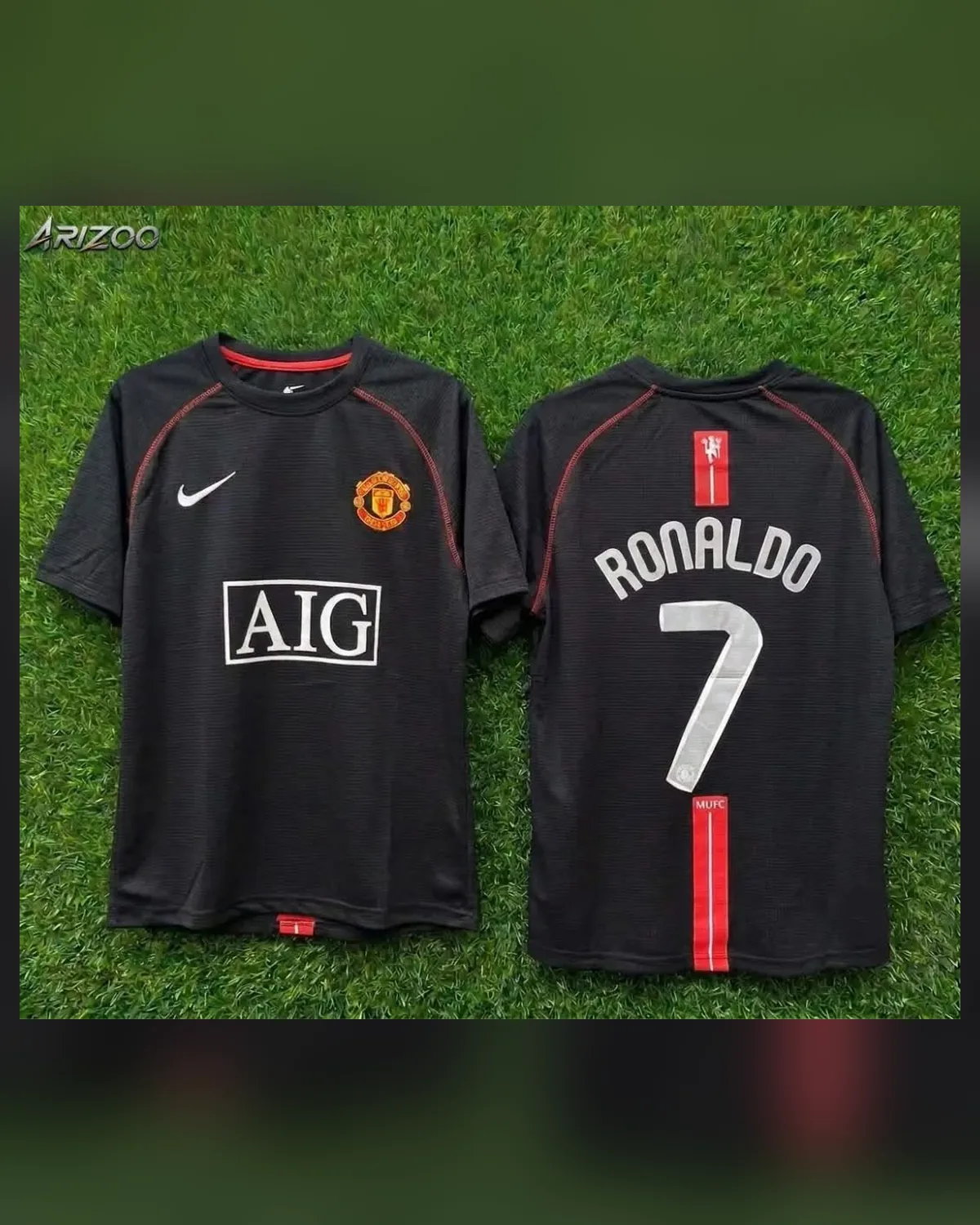 Man United 2007/08 Away — Ronaldo 7 — front and back