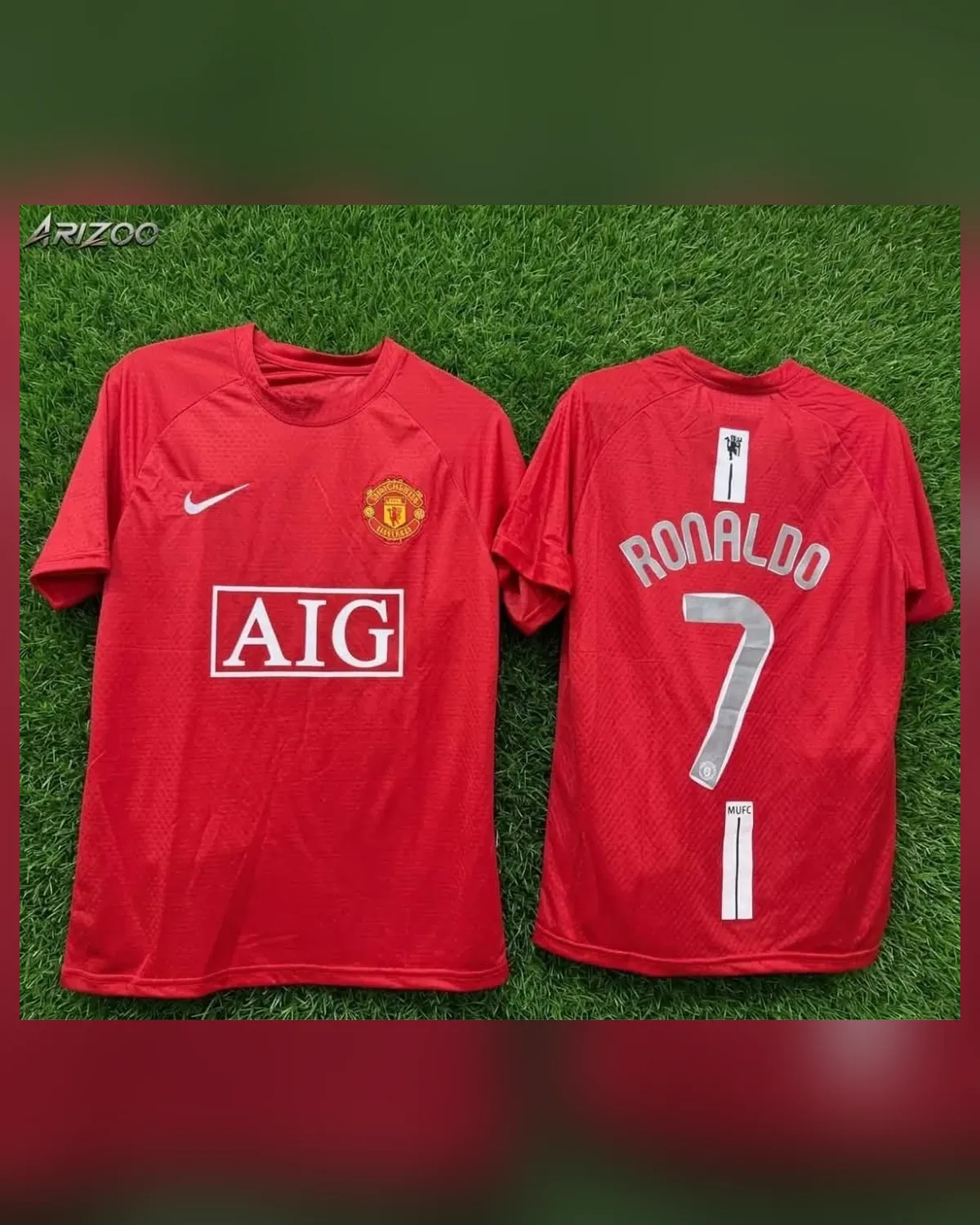 Man United 2007/09 Home — Ronaldo 7 — front and back