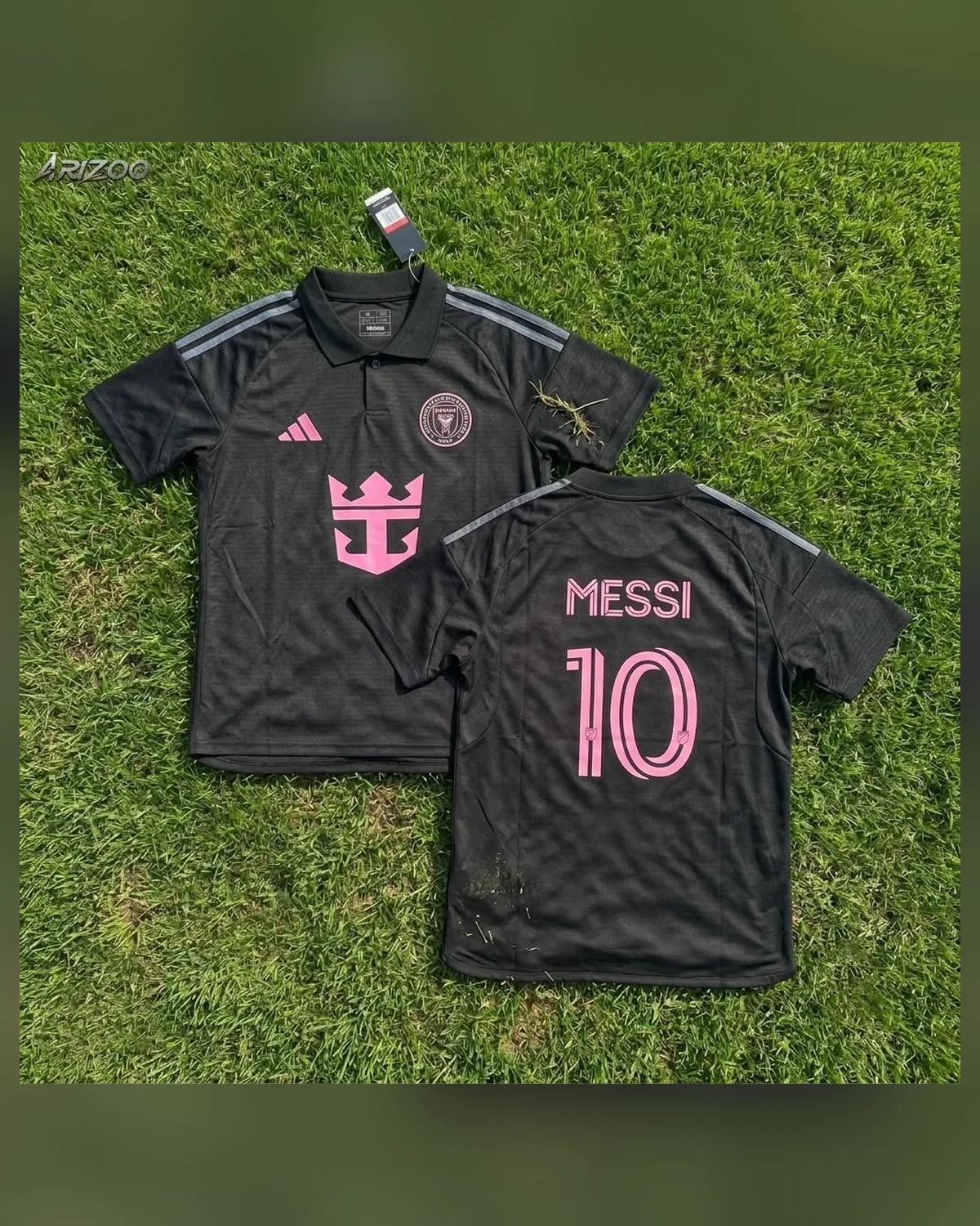 Inter Miami Away — Messi 10 — front and back