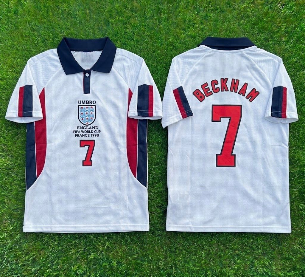 ENGLAND HOME - World Cup 98''  - BECKHAM#7