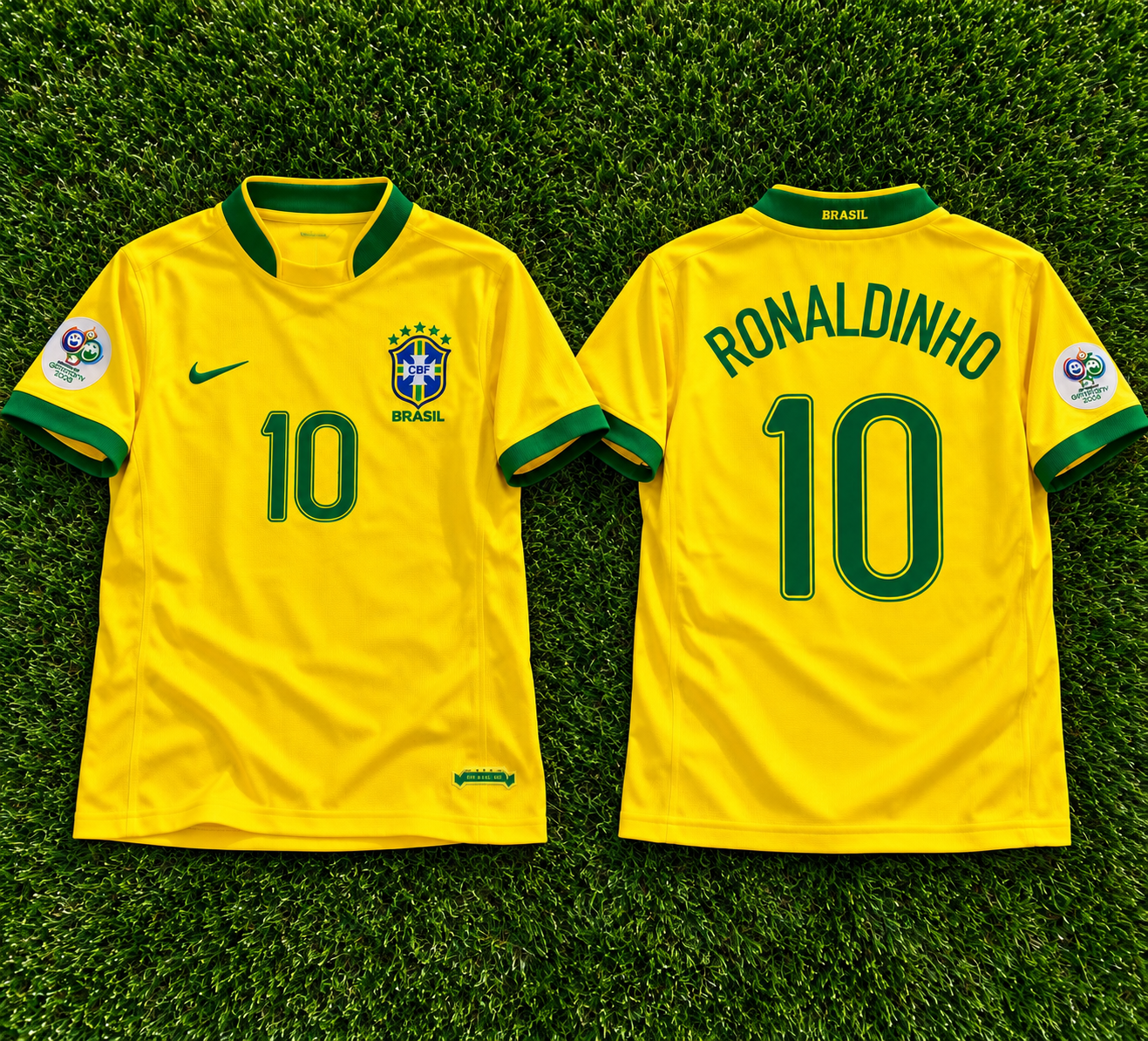 Brazil 2006 Ronaldinho #10 Retro Jersey – World Cup Edition